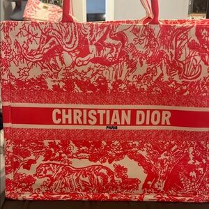 Christian Dior Pink Tote Bag